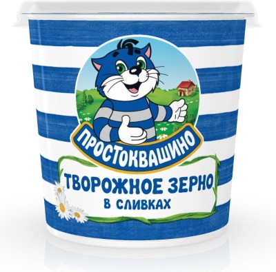 БЗМЖ Творог зерненый Простоквашино 5% 320гр