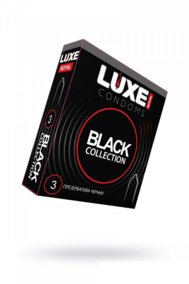 Презервативы гладкие цветные (черные) Black Collection