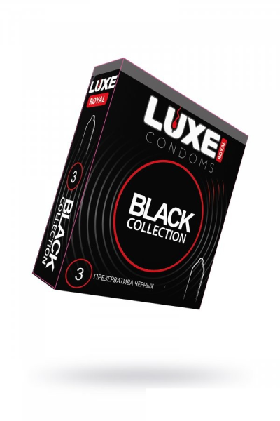 Презервативы гладкие цветные (черные) Black Collection