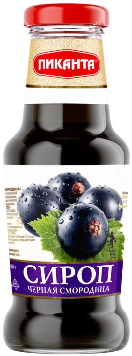 Сироп Черная смородина Пиканта 300 г