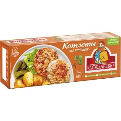 Котлеты Ложкарев из индейки 400гр