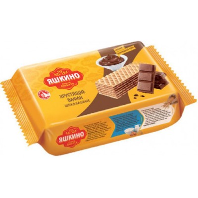 Вафли шоколадные Яшкино 200г