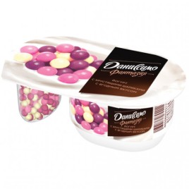 БЗМЖ Йогурт Даниссимо Фантазия с хруст.шар.с ягодным вкусом 105г