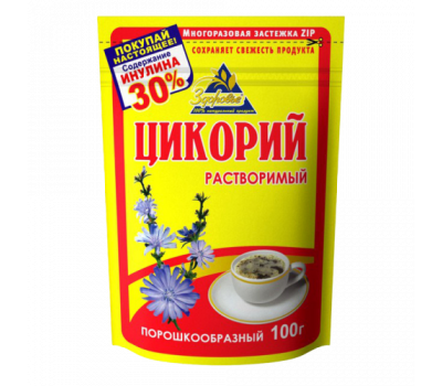 Цикорий растворимый м/уп 100г ZIP Здоровье
