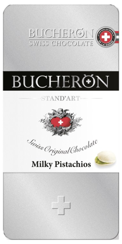 Шоколад молочный с фисташками Бушерон 100гр./Bitter/ж/уп.