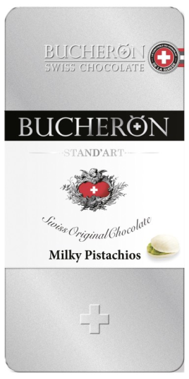 Шоколад молочный с фисташками Бушерон 100гр./Bitter/ж/уп.