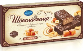 Торт вафельный Шоколадница с карамелью Коломенское 180г