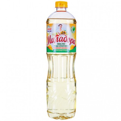 Масло подс.Миладора раф.  0,9л