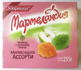 Мармеладное Ассорти "Мармеландия" Ударница 255г