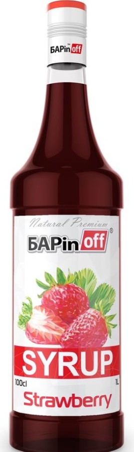 Сироп Баринофф клубника 1л ст/б