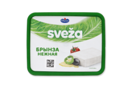 БЗМЖ Сыр мягкий Брынза Нежная Sveza 45% 250гр Савушкин