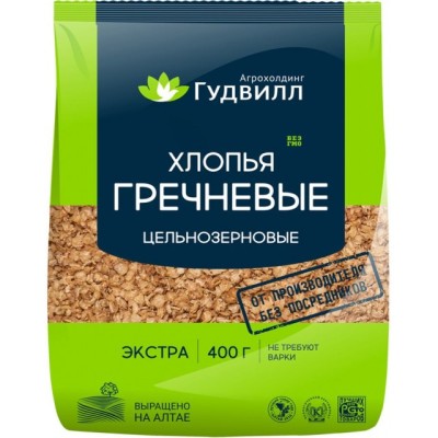 Гудвилл НТВ Хлопья гречневые Экстра м/у 400гр