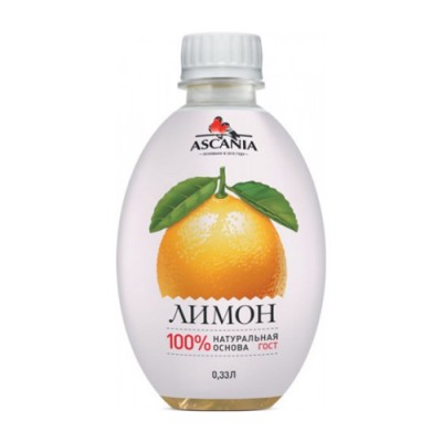 Напиток безалкогольный Аскания лимон 0,33л пэт