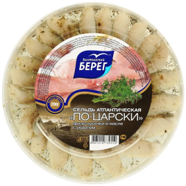 Сельдь филе-кусочки в масле По царски ББ 200г