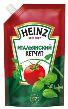 "HEINZ" Кетчуп Итальянский 320 г дой-пак