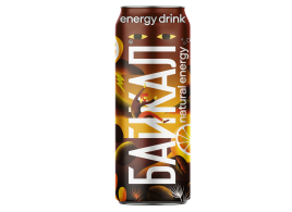 Энергетический напиток Байкал Natural Energy со вкусом Лимона и кофе 0,45л ж/б