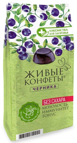 Мармелад Желейный Черника Лакомство для здоровья 170гр