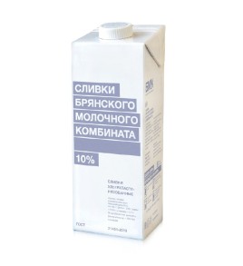 БЗМЖ Сливки ультрапаст. БМК 10% 1л
