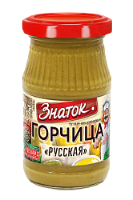 Горчица русская 170гр Знаток ст/б