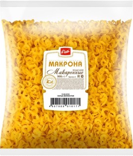 Макрона Макаронные изделия Лапша Волнистая 900гр группаА