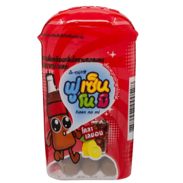 Резинка жевательная драже с колой и лимоном Fusen No Mi Cola Lemon Lotte, 15гр