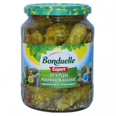 Огурцы маринованные Бондюэль 680г