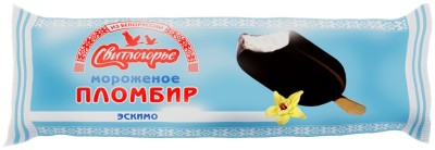Мороженое Эскимо пломбир с ванилью 80г Свитлогорье
