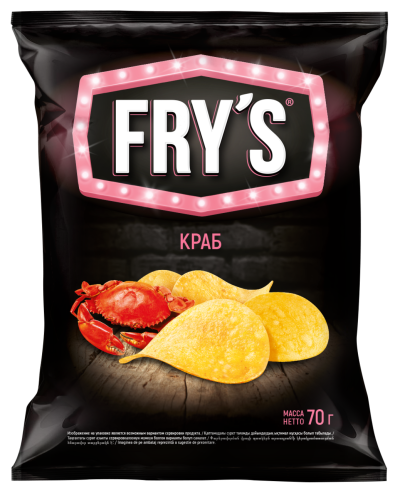 Чипсы Фрайс Краб зубастый 70г