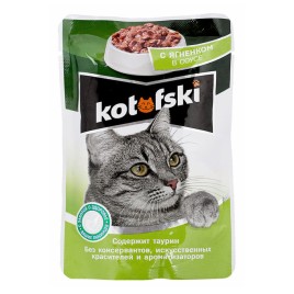 Корм для кошек Котофски ягненок в соусе 85гр