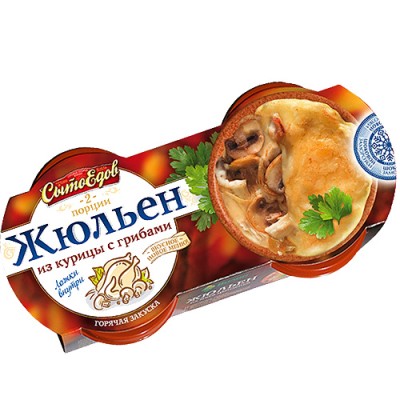 АКЦИЯ!!! СытоЕдов Жюльен из курицы с грибами зам. 250г