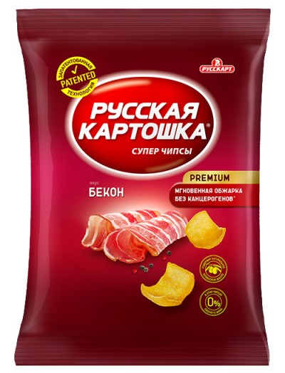Чипсы  Русская Картошка Бекон 140гр