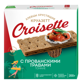 Хлебцы "Круазетт" с прованскими травами 200гр