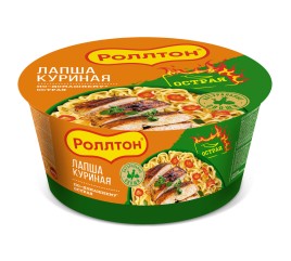 Лапша Роллтон куриная по-домашнему острая 90гр чашка