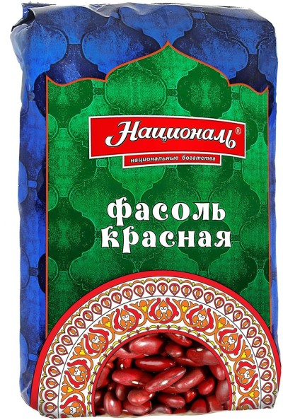 Националь Фасоль Красная 450г пленка