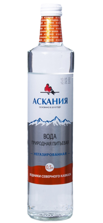 Вода Аскания природная питьевая негазированная 0,5л ст/б
