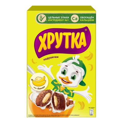 "NESTLE" Подушечки Хрутка с начинкой со вкусом банана 220г