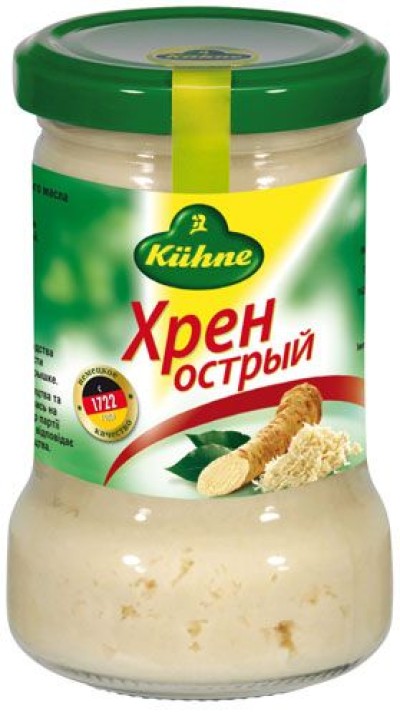 Хрен острый "KUHNE" 140г ст/б