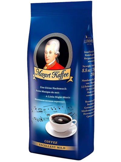Кофе молотый Моцарт Экселент милд 250гр м/у
