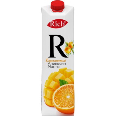 Нектар РИЧ апельсин-манго 1л.100%