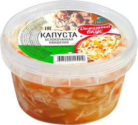 Капуста квашеная 250гр Домашний вкус