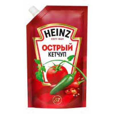 "HEINZ" Кетчуп Острый 550гр д/п