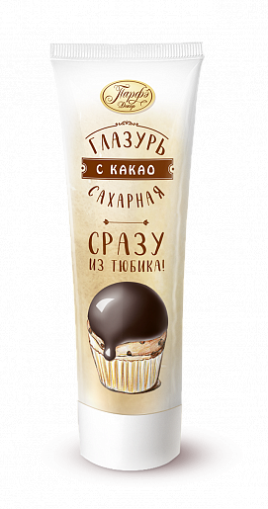Помадка сахарная с какао 120г (туба)