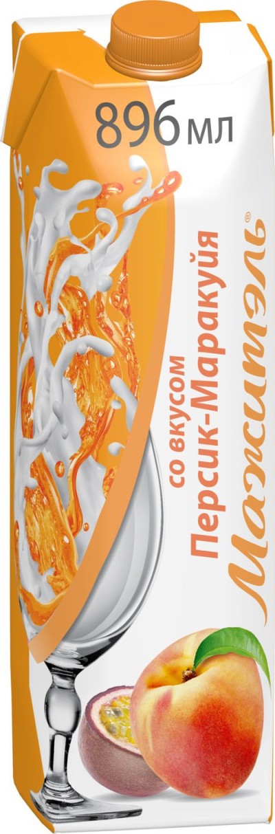 БЗМЖ Коктейль молоч персик, маракуя Мажитель Neo 0,05% 950г