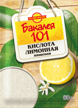 Лимонная кислота Бакалея 101 80гр