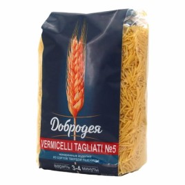 Добродея Макароны Вермичелли Таглиати №5 900гр