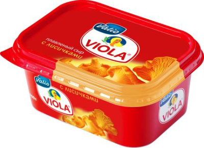 БЗМЖ Сыр плавленый Виола с лисичками  (ван) 400г