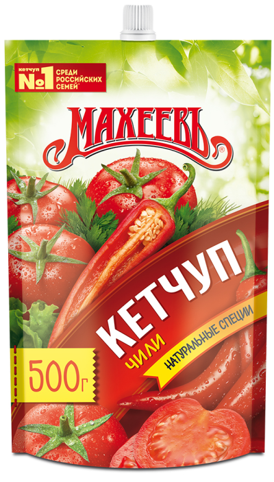 Кетчуп Махеевъ Чили дой-пак 500г.