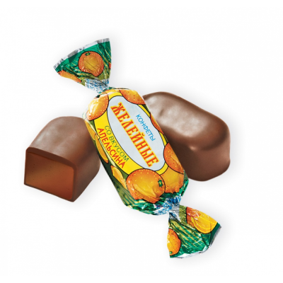 Конфеты Желейные апельсин 1кг. Красный Октябрь