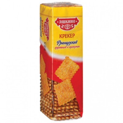 Крекер французский хрустящий с кунжутом 185г/Яшкино/