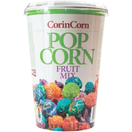 Попкорн готовый Corin Corn фруктовый микс 90г стакан